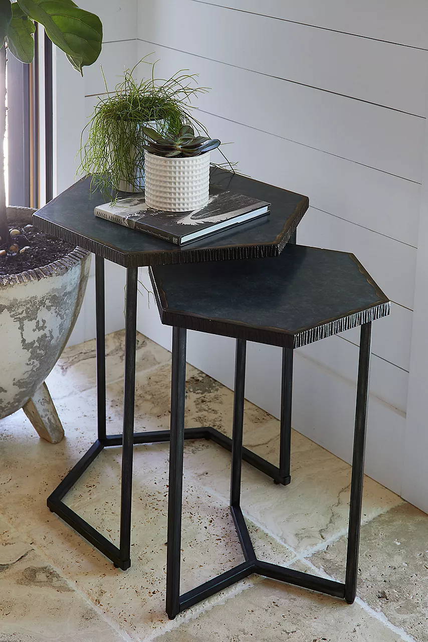 Image of two nesting accent tables